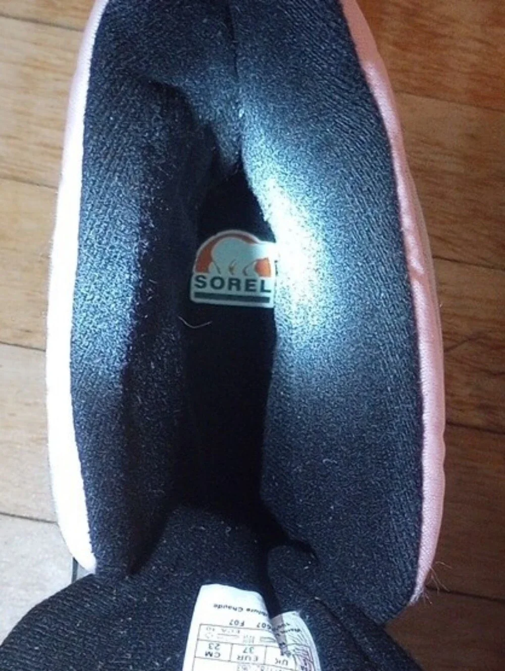 Sorel Pink and Gray Insulated Snow Winter Boots Girl Size 5